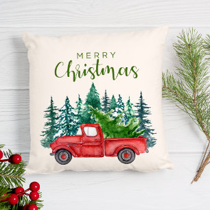 Red Truck Christmas  Cushion