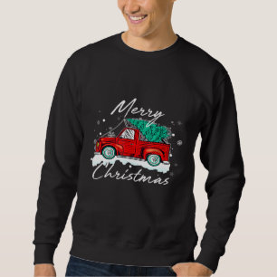 Red Truck Christmas Pajama Light Xmas Vintage Coun Sweatshirt