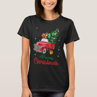 Red Truck Christmas Tree T-Shirt