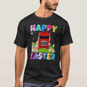 Red Truck Happy Easter Funny Red Truck Easter Sun T-Shirt