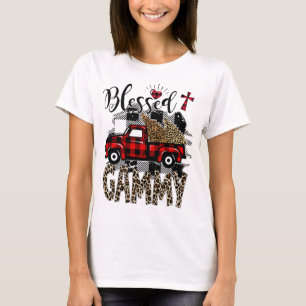 Red truck Leopard blessed Gammy best gift for gran T-Shirt
