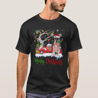 Red Truck Merry Christmas Tree Jack Russell Terrie T-Shirt