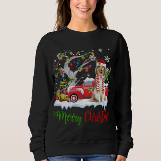 Red Truck Merry Christmas Tree Shetland Sheepdog P Sweatshirt