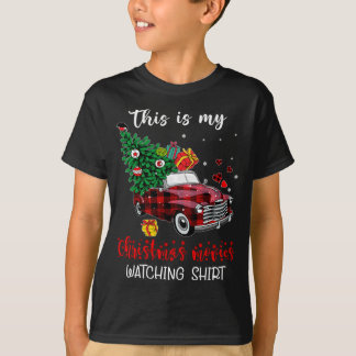 Red Truck This Is My Christmas Movie Watching Buff T-Shirt