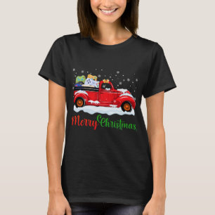 Red Truck Video Game Controllers Merry Christmas M T-Shirt