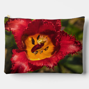 Red tulip accessory pouch