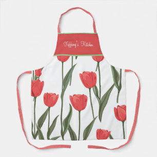 Red Tulip Apron