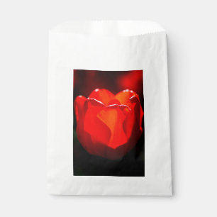 Red Tulip Flower - Fire Favour Bag