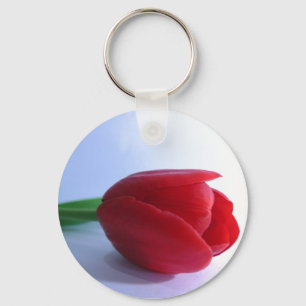 Red Tulip Key Chain