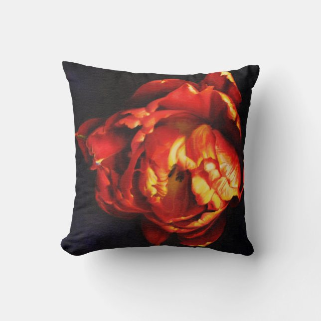 Red Tulip Pillow (Front)