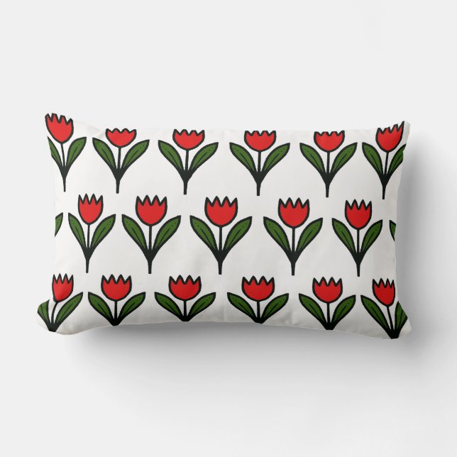 red tulip pillow (Front)