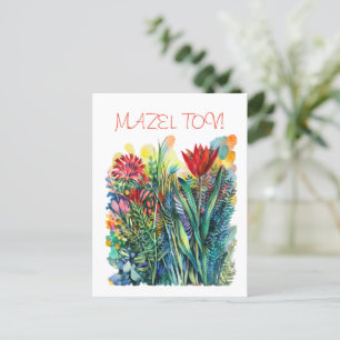 Red tulip postcard