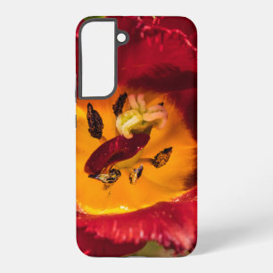 Red tulip samsung galaxy case