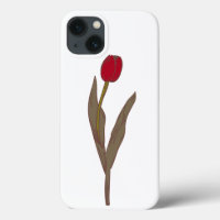 Red Tulip – Vintage Floral Illustration