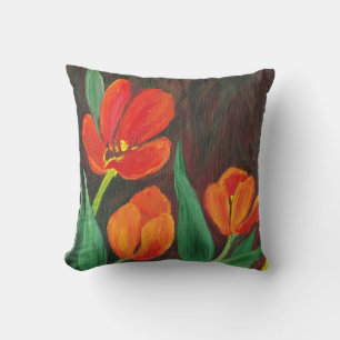 Red Tulips Cushion