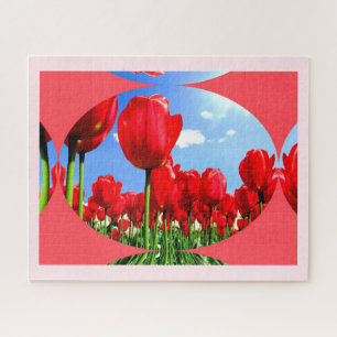 Red tulips floral jigsaw puzzle