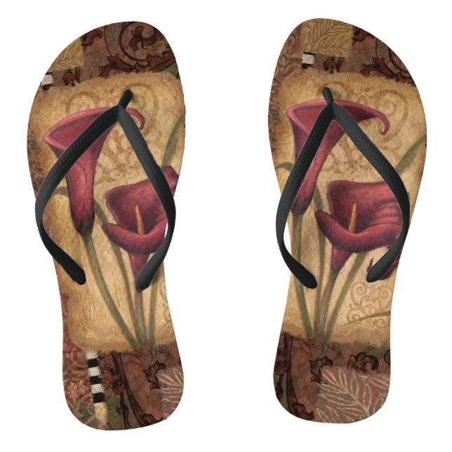 Red Tulips I Thongs (Footbed)