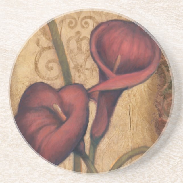 Red Tulips II Coaster (Front)