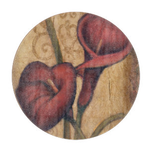 Red Tulips II Cutting Board