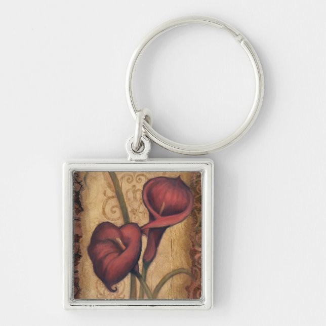Red Tulips II Key Ring (Front)