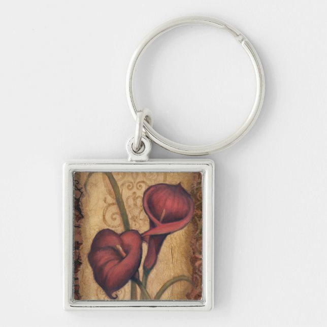 Red Tulips II Key Ring (Front)