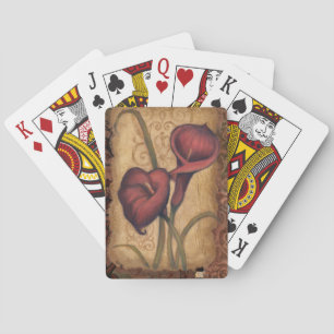 Red Tulips II Playing Cards