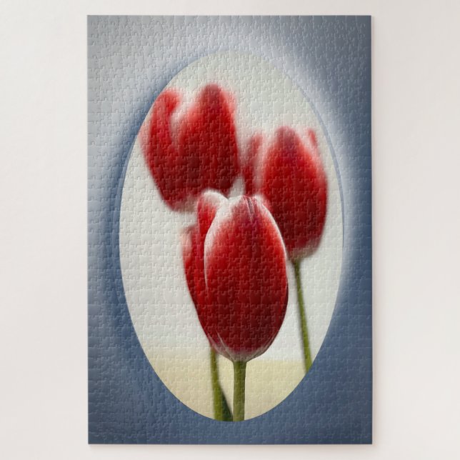 Red tulips jigsaw puzzle (Vertical)