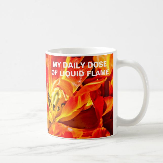 Red Tulips Macro Coffee Mug (Right)