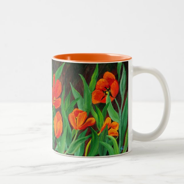 Red Tulips Mug (Right)