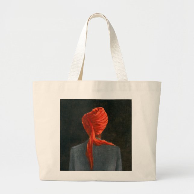 Red turban 2004 large tote bag (Front)