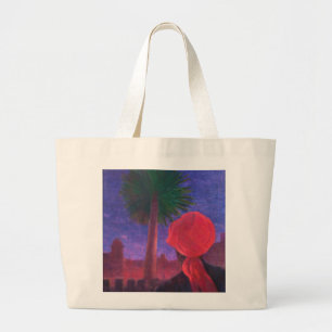 Red Turban dusk Jodhpur 2012 Large Tote Bag