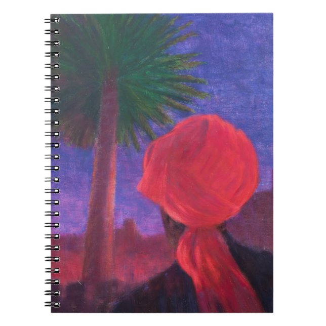 Red Turban dusk Jodhpur 2012 Notebook (Front)