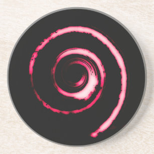 Red Twirl Coaster