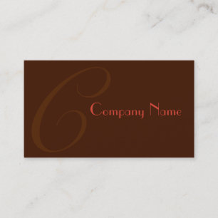 Red Two Toned Business Card