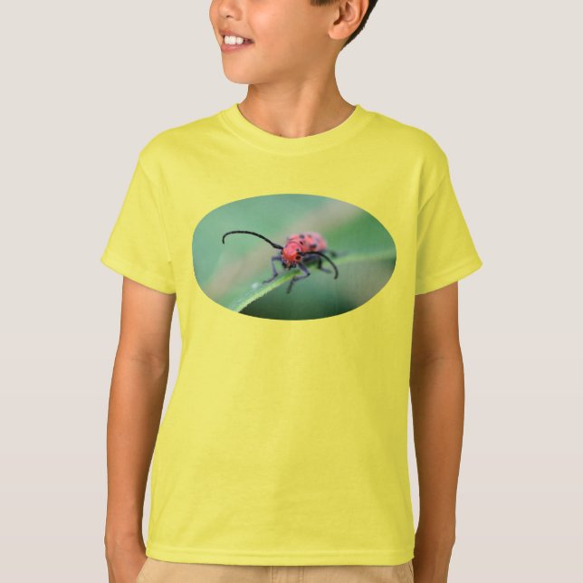 Red Ugly Bug Nature Insect T-Shirt (Front)