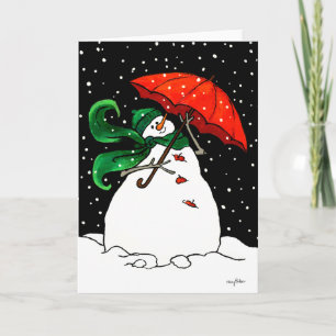 RED UMBRELLA HOLIDAY CARD