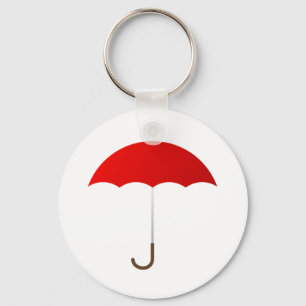 Red Umbrella Key Ring