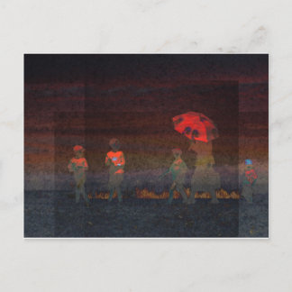 Red Umbrella Postcard