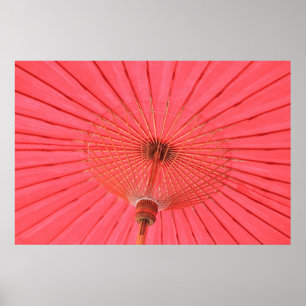 Red umbrella poster