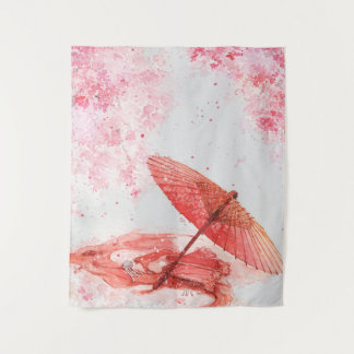 Red umbrella Tapestry