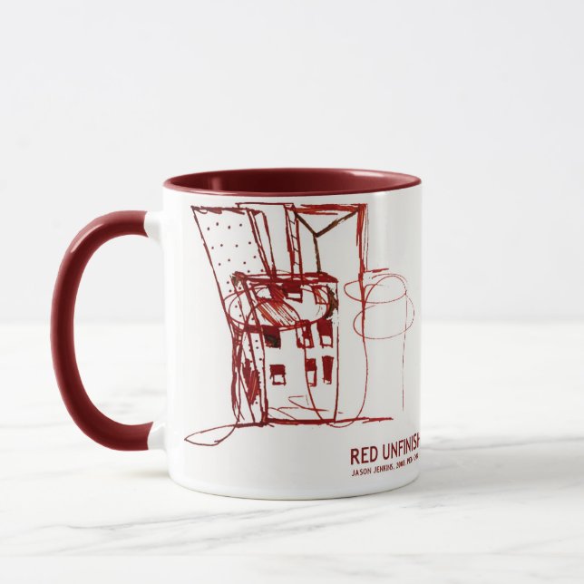 RED UNFINISHED MUG (Left)