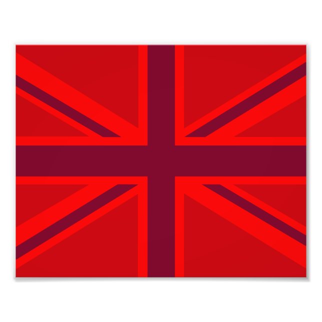 Red Union Jack Photo Print (Front)