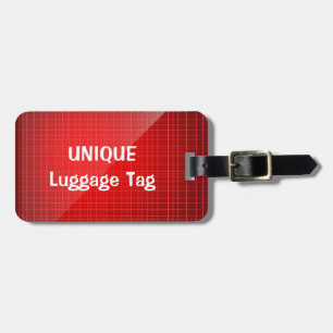 Red Unique Personalised Luggage Tag
