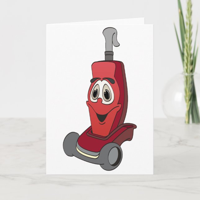 Red Vacuum Cleaner Card (Front)