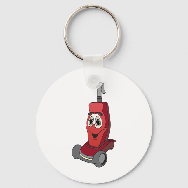 Red Vacuum Cleaner Key Ring (Front)