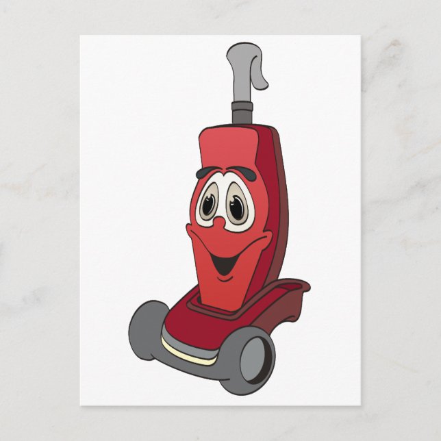 Red Vacuum Cleaner Postcard (Front)