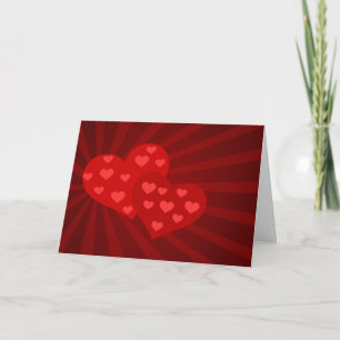 Red Valentine Hearts Card