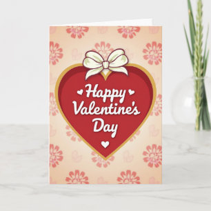 Red Valentines Day Cute Card