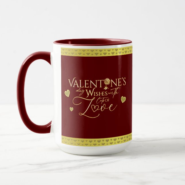 Red Valentine's Day Gifts Mug (Left)