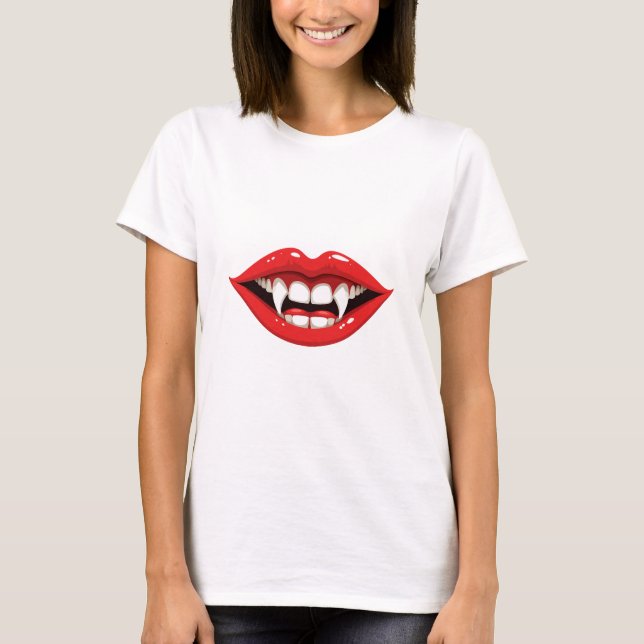 Red vampire lips T-Shirt (Front)